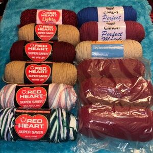 Red Heart Super Saver Yarn Bundle